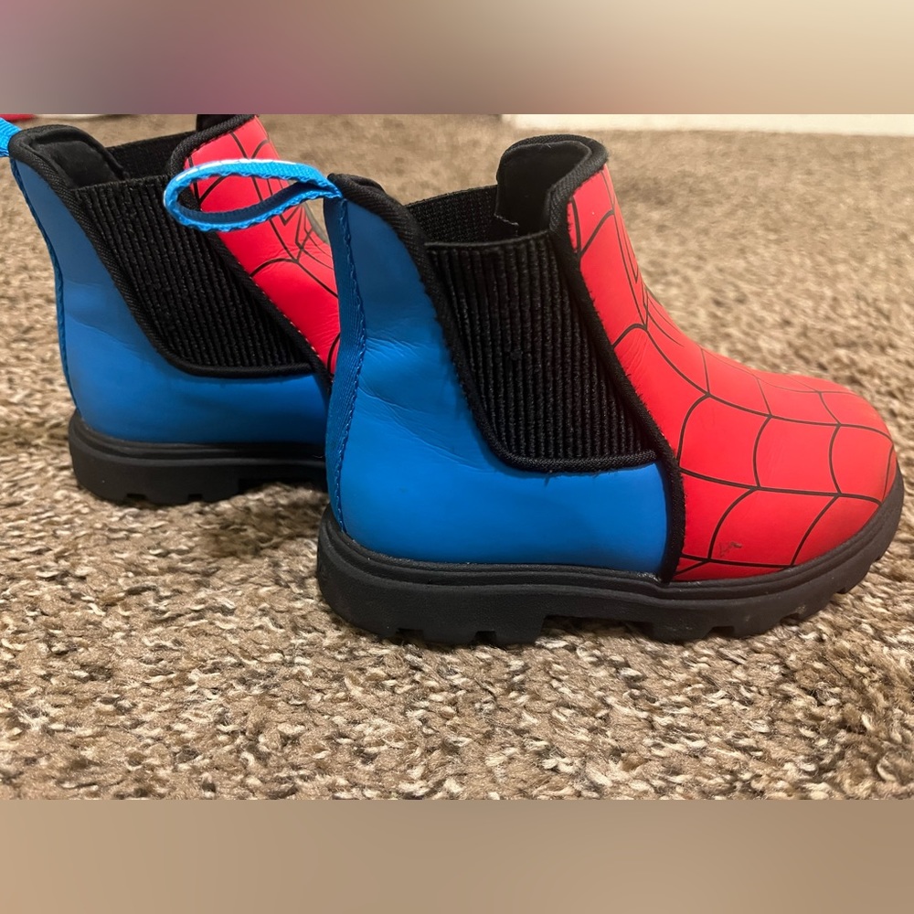 Toddler spiderman rain boots